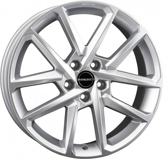 Borbet N crystal silver 6.5x17 ET44 - LK5/112 ML66.5