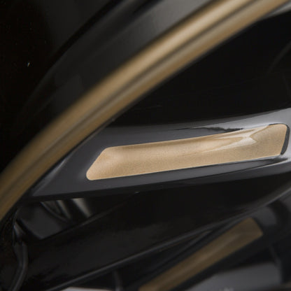 Borbet LX Black Glossy Gold Spoke Rim Alufelge 8x18 Zoll ET40 LK 5x114.3 ML72.5 – Bild 4