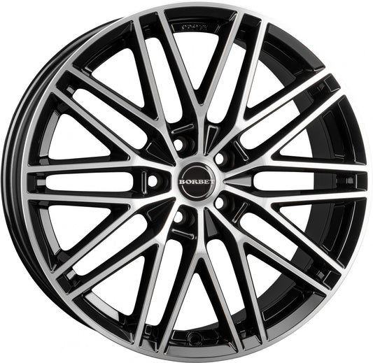 Borbet BS5 black polished 8x19 ET40 - LK5/114.3 ML72.5