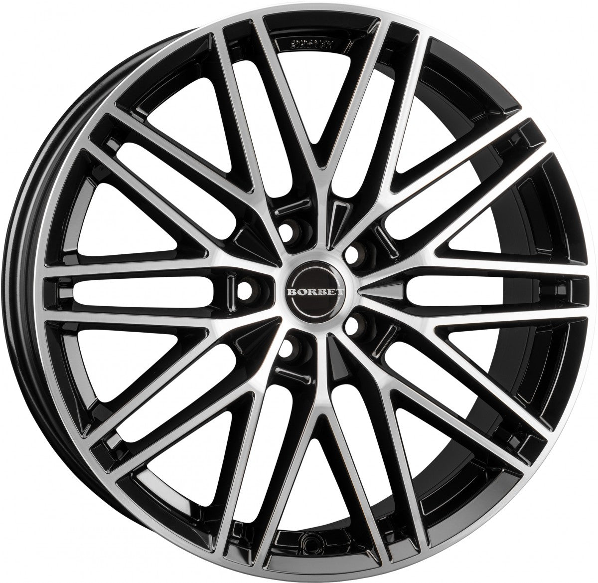 Borbet BS5 black polished Alufelge 8x19 Zoll ET50 LK 5x108 ML72.5