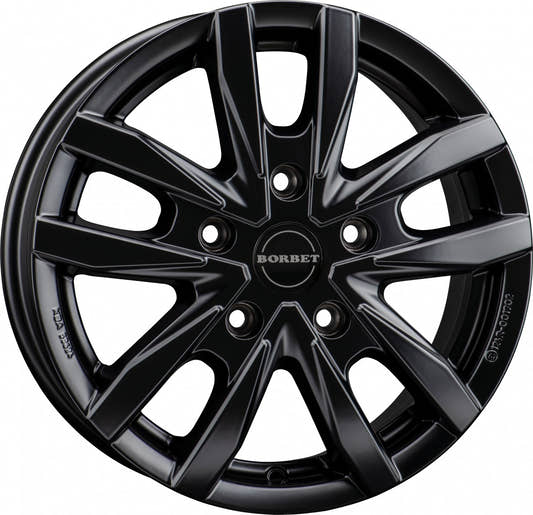 Borbet CW5 black matt 6.5x16 ET60 - LK5/160 ML65.1