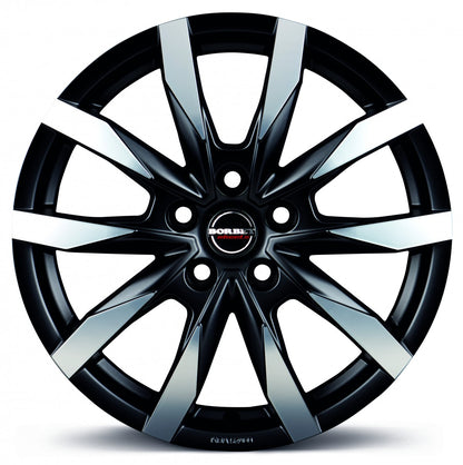 Borbet CW5 black polished matt 6.5x16 ET60 - LK5/160 ML65.1