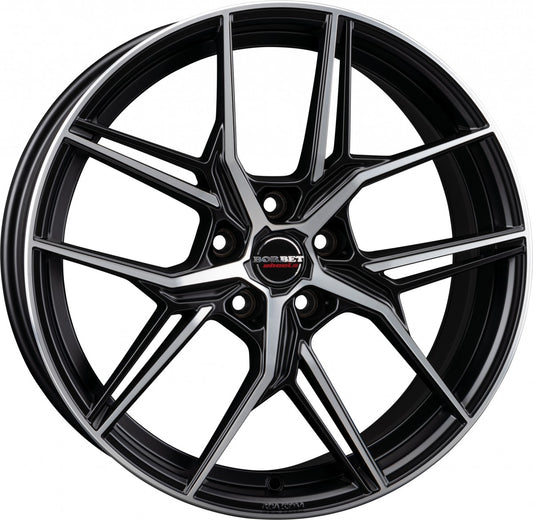 Borbet QX black polished matt 8x19 ET44 - LK5/112 ML57.1