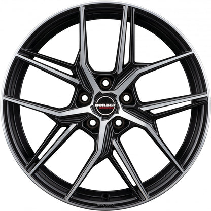 Borbet QX black polished matt 8.5x20 ET31 - LK5/110 ML65.1