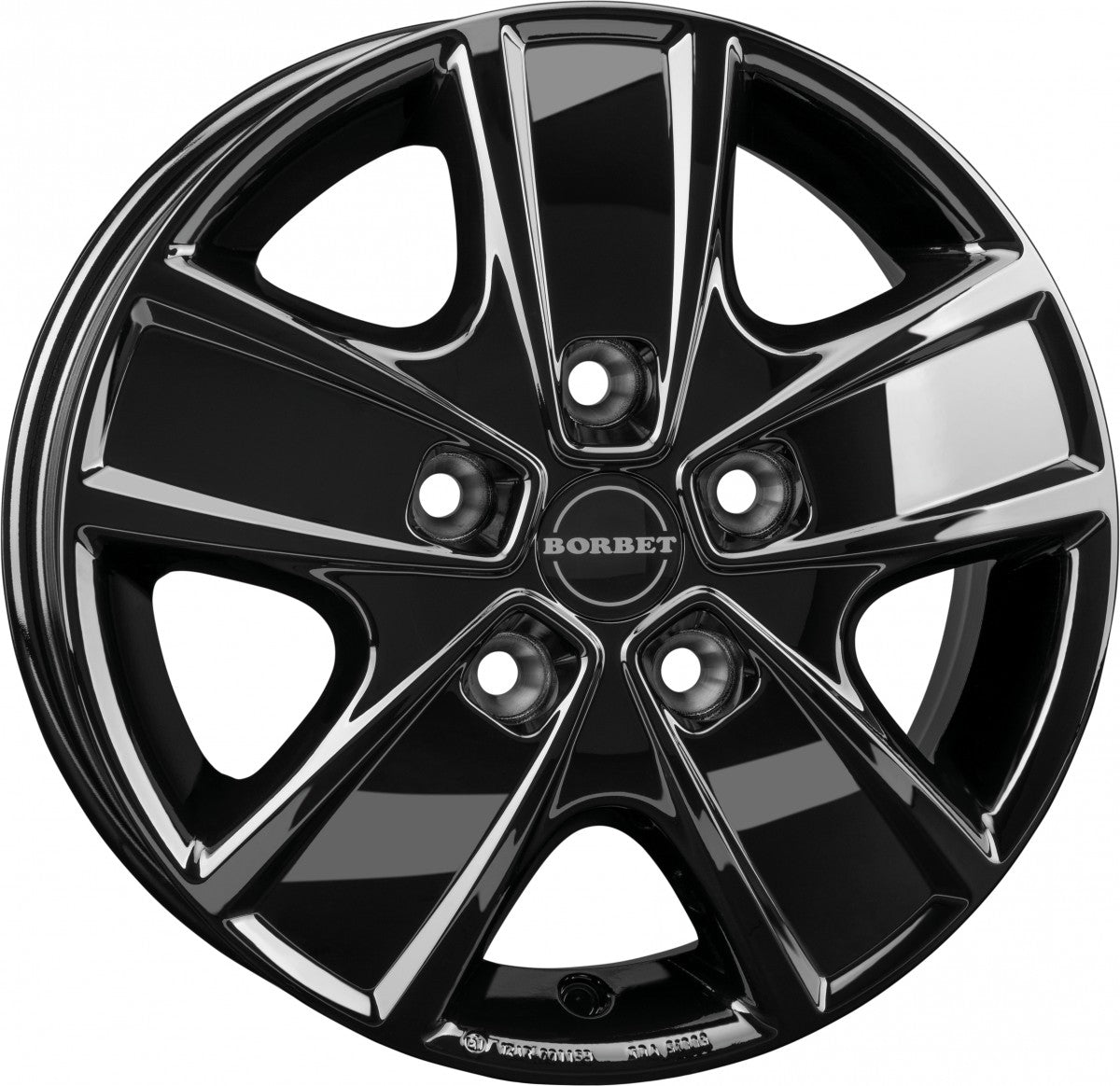 Borbet CWG black glossy 6x16 ET68 - LK5/118 ML71.1