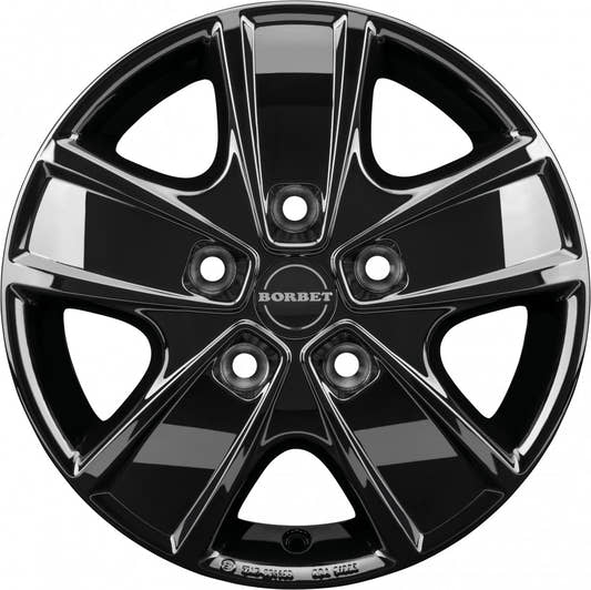 Borbet CWG black glossy 6x16 ET68 - LK5/118 ML71.1