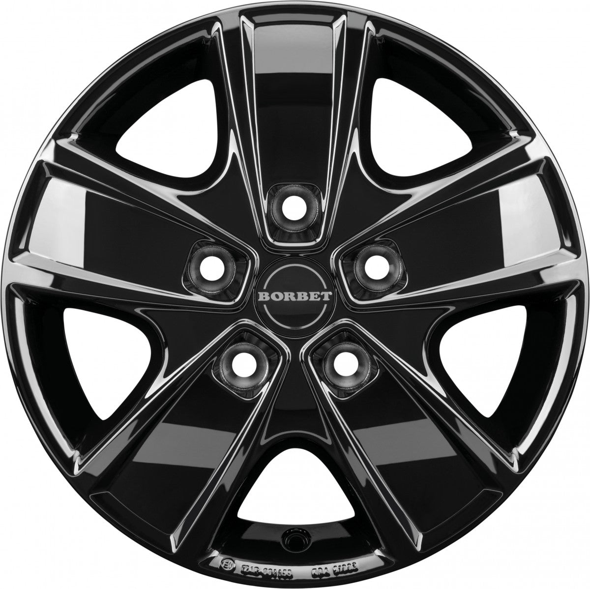 Borbet CWG black glossy 6x16 ET68 - LK5/118 ML71.1