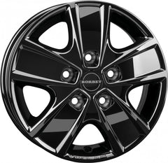 Borbet CWG black glossy Alufelge 6x16 Zoll ET68 LK 5x130 ML78.1