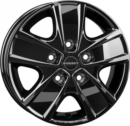Borbet CWG black glossy 6x16 ET68 - LK5/130 ML78.1