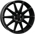 Borbet GTX black rim polished matt Alufelge 8x19 Zoll ET42 LK 5x108 ML72.5