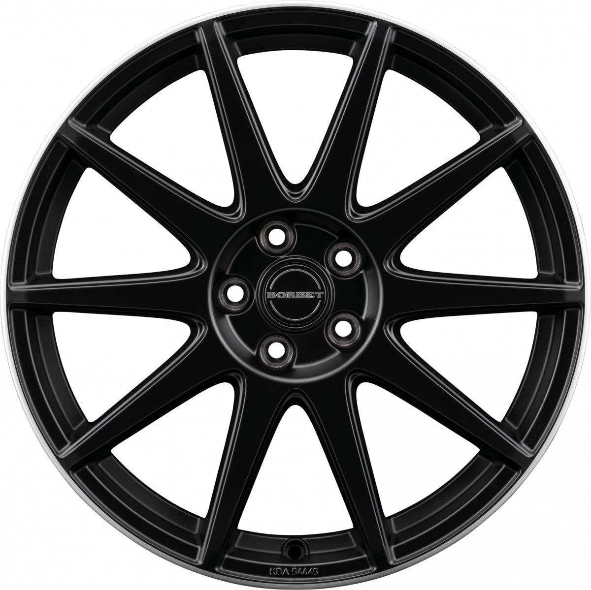 Borbet GTX black rim polished matt 8x19 ET42 - LK5/108 ML72.5
