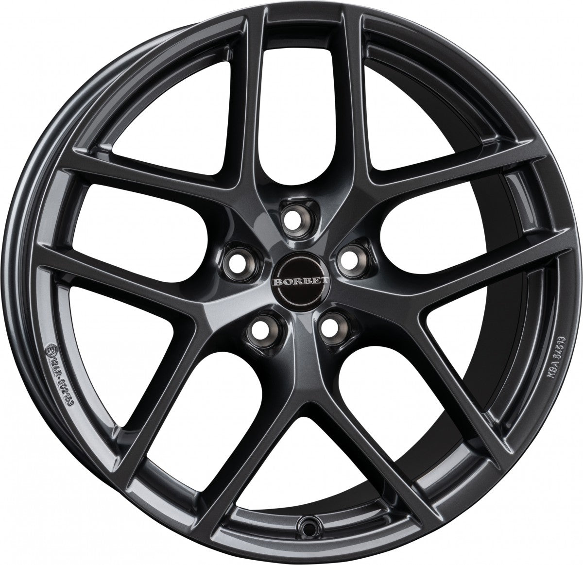 Borbet Y electric grey 9.5x19 ET45 - LK5/114.3 ML64.28