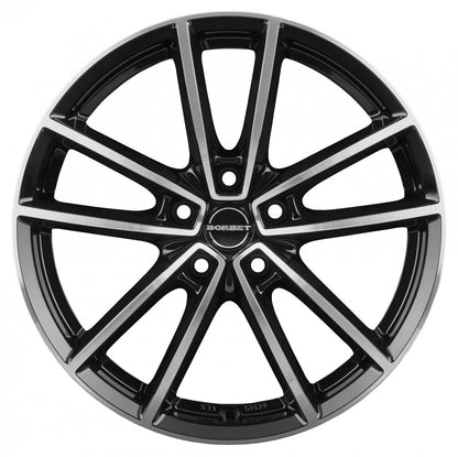 Borbet W black polished glossy Alufelge 8.5x21 Zoll ET45 LK 5x108 ML72.5 – Bild 2
