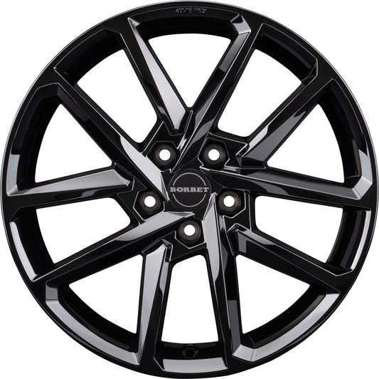 Borbet N black glossy 6.5x16 ET43 - LK4/100 ML64