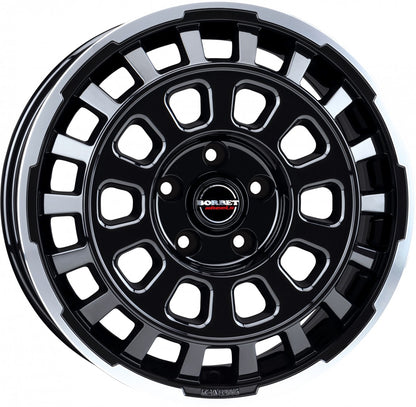 Borbet CW7 black rim polished glossy 7.5x18 ET53 - LK5/118 ML71.1