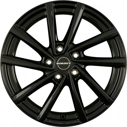 Borbet V black glossy Alufelge 7x18 Zoll ET40 LK 5x114.3 ML66.1 – Bild 2