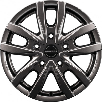 Borbet CW5 mistral anthracite glossy 7.5x18 ET53 - LK5/118 ML71.1