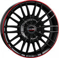 Borbet CW3 black glossy red ring Alufelge 7.5x18 Zoll ET50 LK 6x139.7 ML92.4