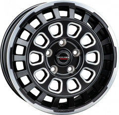 Borbet CW7 black rim window polished matt Alufelge 7.5x18 Zoll ET53 LK 5x118 ML71.1