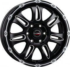 Borbet CW8 black rim window polished matt Alufelge 8x18 Zoll ET38 LK 5x114.3 ML66.1