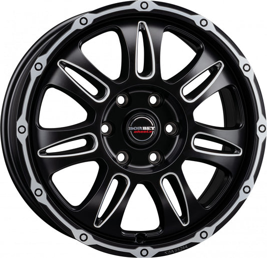 Borbet CW8 black rim window polished matt 8x18 ET35 - LK6/139.7 ML106.1