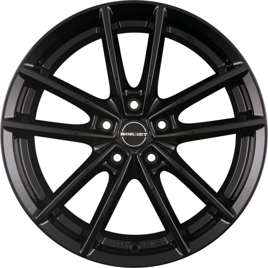 Borbet W Black Glossy Alufelge 8.5x21 Zoll ET40 LK 5x114.3 ML72.5
