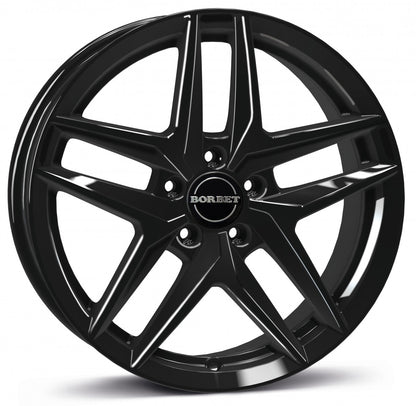 Borbet Z black glossy 7.5x17 ET43 - LK5/112 ML66.6