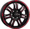 Borbet CW8 red rim window polished matt Alufelge 8x18 Zoll ET45 LK 5x120 ML65.1