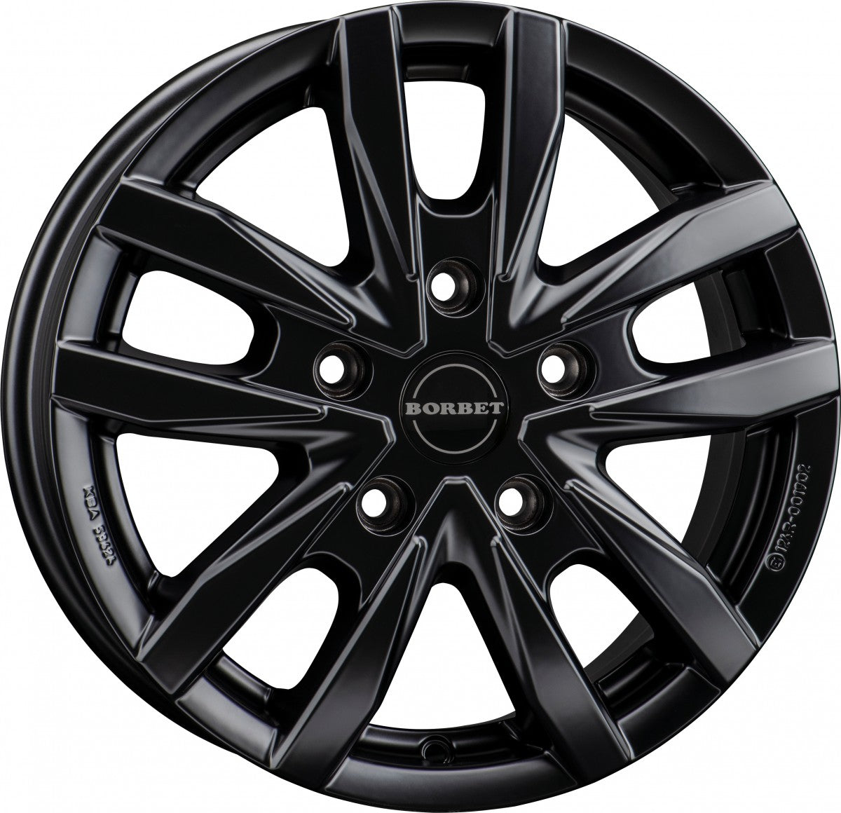Borbet CW5 black matt Alufelge 6.5x16 Zoll ET60 LK 5x120 ML65.1