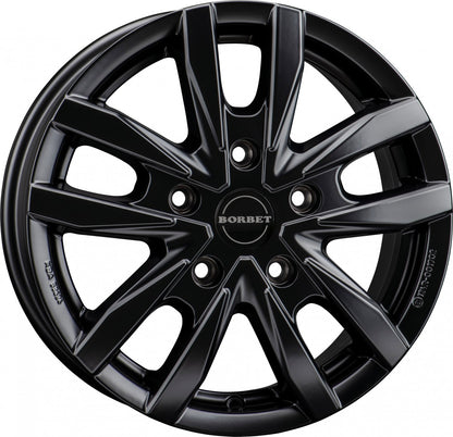 Borbet CW5 black matt Alufelge 6.5x16 Zoll ET60 LK 5x120 ML65.1