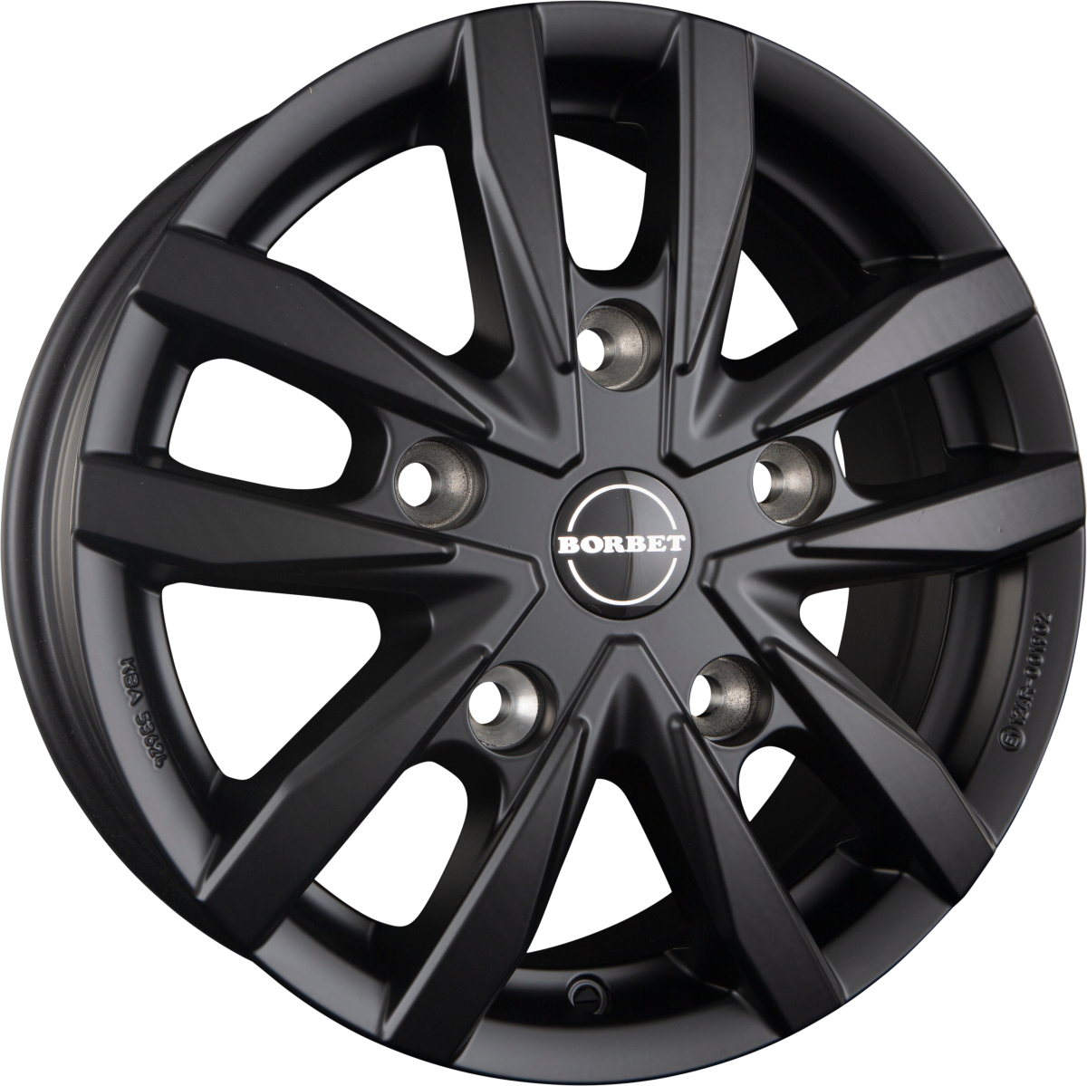 Borbet CW5 black matt Alufelge 6.5x16 Zoll ET60 LK 5x120 ML65.1 – Bild 6