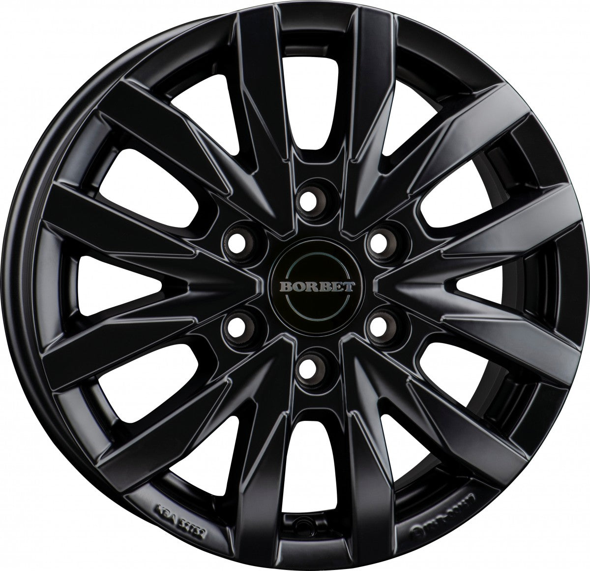 Borbet CW6 black matt 6.5x16 ET62 - LK6/130 ML84.1
