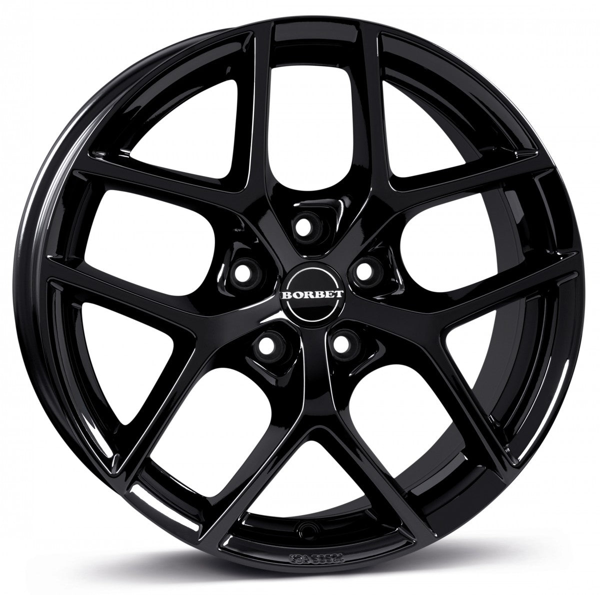 Borbet Y black glossy Alufelge 8.5x18 Zoll ET35 LK 5x112 ML66.6
