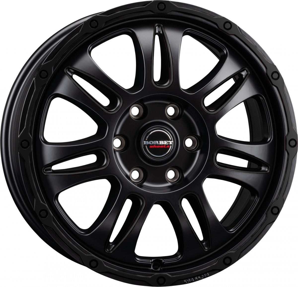 Borbet CW8 black matt 8x18 ET50 - LK5/118 ML71.1