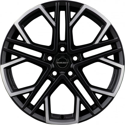 Borbet XV black polished matt 8.5x19 ET45 - LK5/112 ML72.5