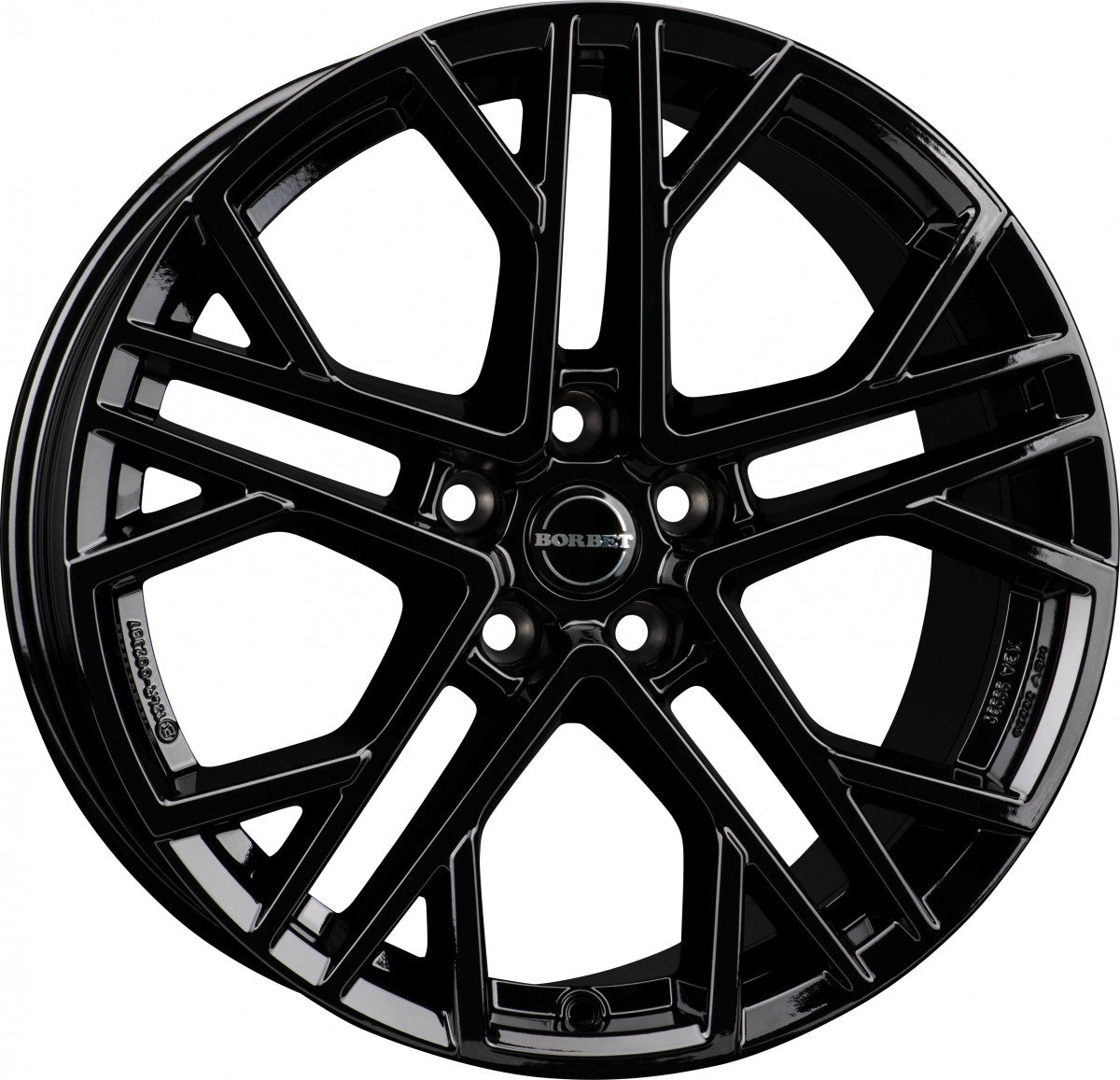 Borbet XV black glossy 9.5x19 ET35 - LK5/112 ML72.5