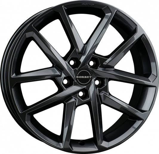 Borbet N e-grey 6.5x17 ET38 - LK5/112 ML57.1