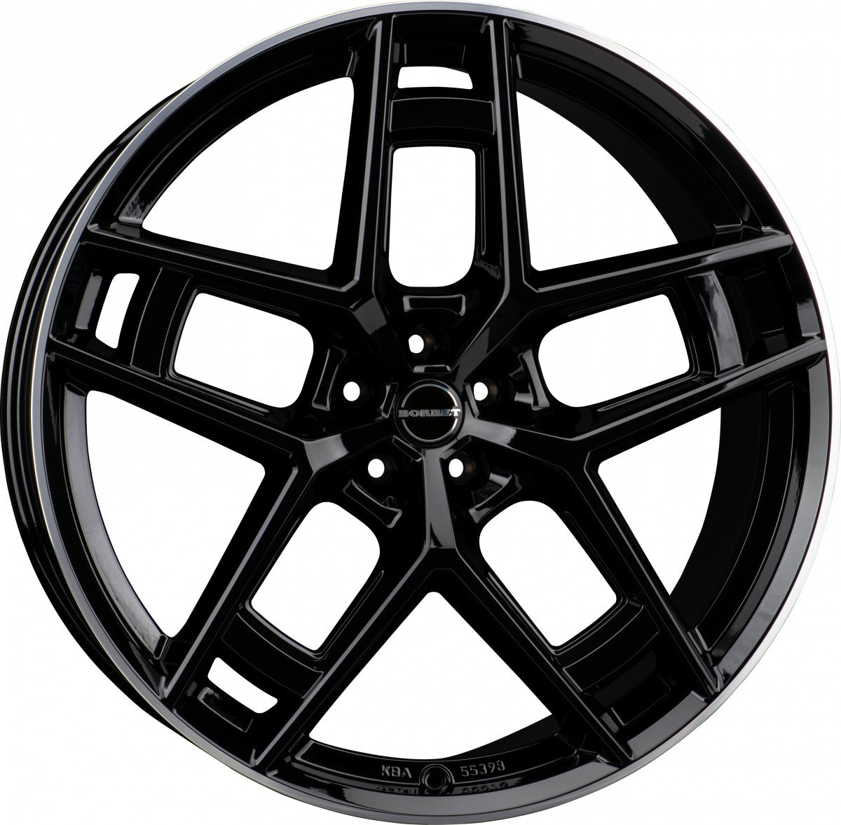 Borbet TF black rim polished glossy 10.5x24 ET20 - LK5/112 ML66.6