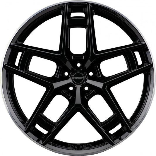 Borbet TF black rim polished glossy 10.5x24 ET20 - LK5/112 ML66.6