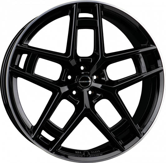Borbet TF black rim polished glossy 10.5x24 ET34 - LK5/120 ML72.5