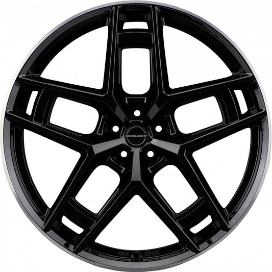 Borbet TF black rim polished glossy 10.5x24 ET40 - LK5/112 ML66.6