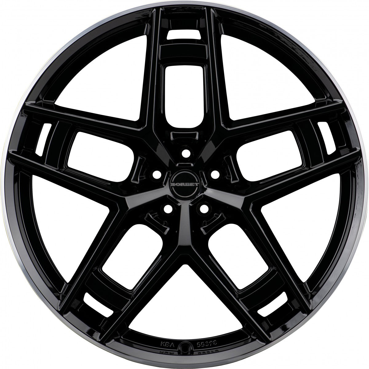 Borbet TF black rim polished glossy 10.5x24 ET40 - LK5/112 ML66.6