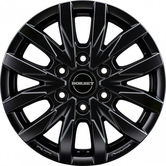 Borbet CW6 black matt 6.5x17 ET48 - LK6/139.7 ML92.4