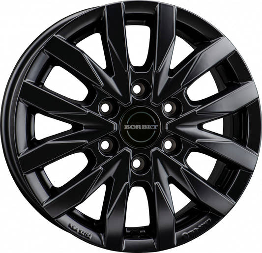 Borbet CW6 black matt 6.5x17 ET50 - LK6/120 ML74.6