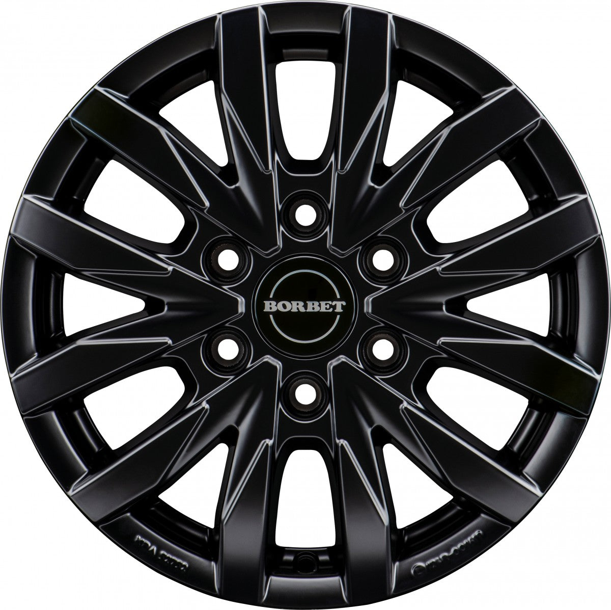 Borbet CW6 black matt 6.5x17 ET62 - LK6/130 ML84.1