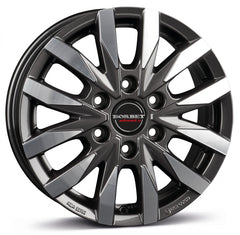Borbet CW6 mistral anthracite glossy polished Alufelge 6.5x17 Zoll ET50 LK 6x120 ML74.6