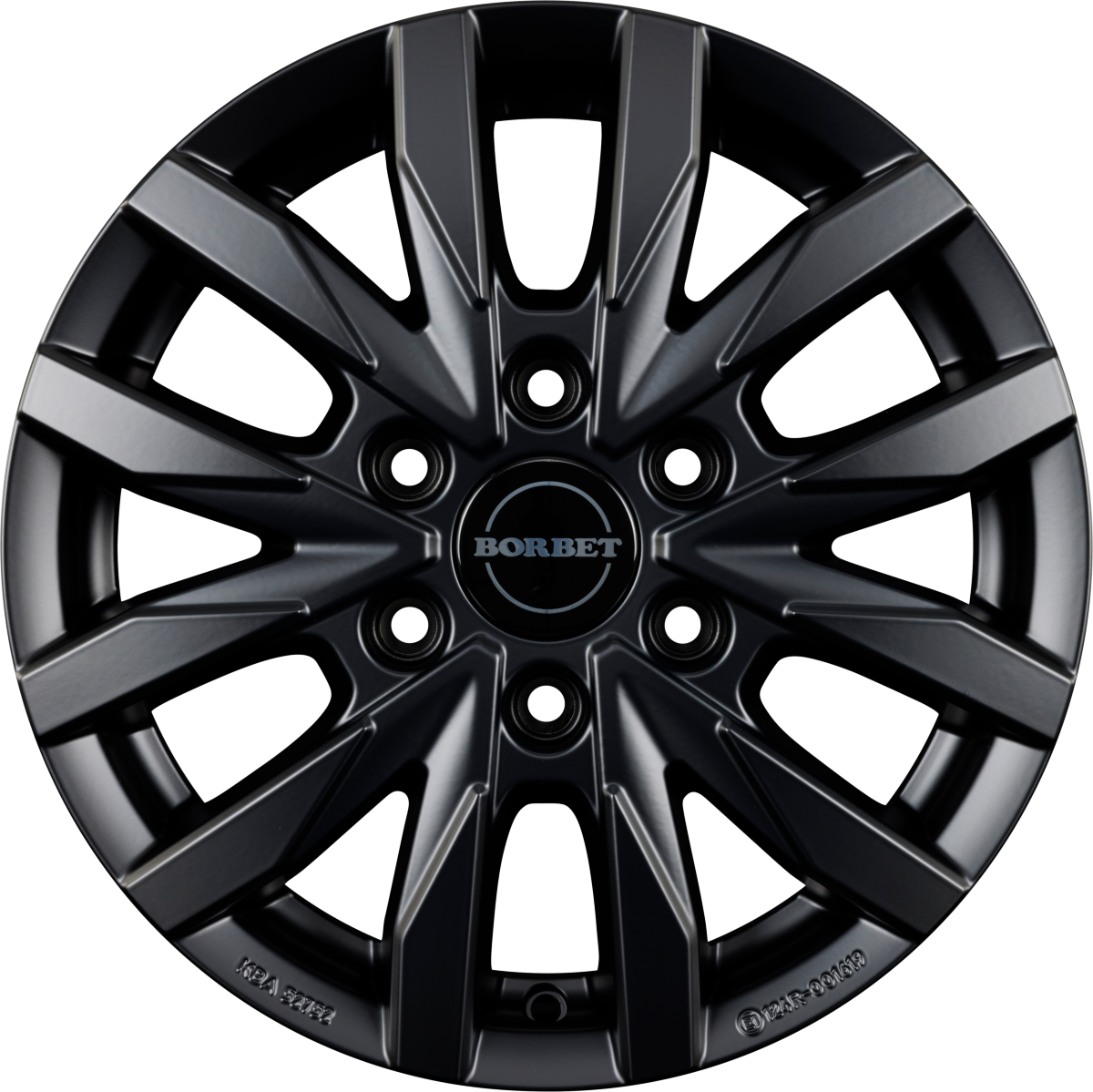 Borbet CW6 black matt Alufelge 6.5x16 Zoll ET50 LK 6x120 ML74.6 – Bild 5