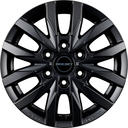 Borbet CW6 black matt Alufelge 6.5x16 Zoll ET50 LK 6x120 ML74.6 – Bild 5