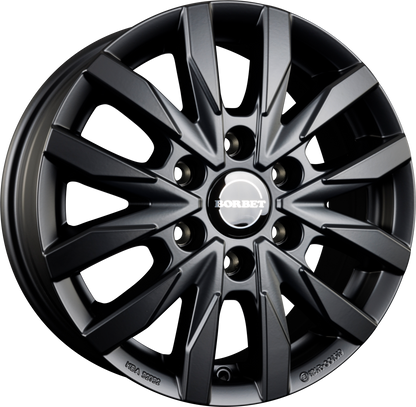Borbet CW6 black matt Alufelge 6.5x16 Zoll ET50 LK 6x120 ML74.6 – Bild 6