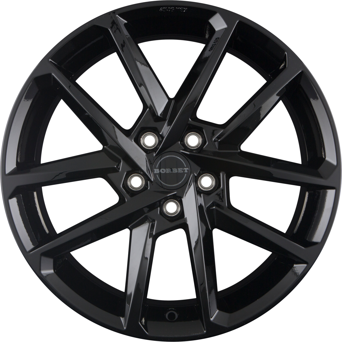Borbet N black glossy Alufelge 7.5x17 Zoll ET40 LK 5x112 ML72.5 – Bild 5